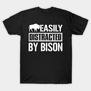 Easily Distracted By Bison T-Shirt